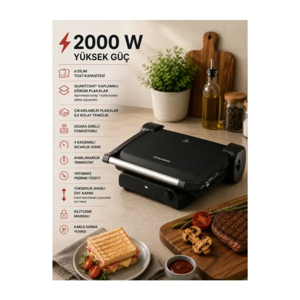 Arçelik TM 6046 C Resital Beyaz 2400 W Tost Makinesi
