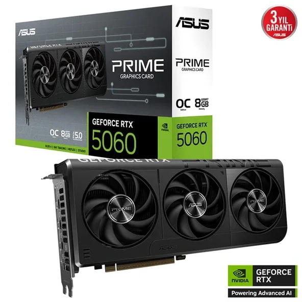 Asus Geforce Rtx 5060 8Gb Prime Oc Gd7 128Bit