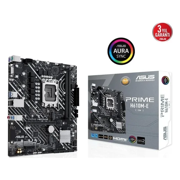 Asus Prime H610M-E-CSM Intel LGA1700 DDR5 Micro ATX Anakart