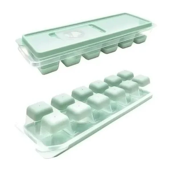 Balsa Gondol Yapışmaz Silikon Bas Çıkar Buzluk Buz Kalıbı Yeşil Renkli 12 Hacimli Mutfak Ekipmanı
