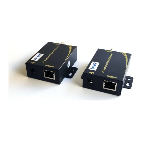 Beek IP Coax Sinyal Uzatma Cihazı, RJ45 RG59/SYV 75-5, Coax Kablo Maksimum 2000 metre, Alıcı & Verici DahilBeek CCTV Camera Coaxial Extender