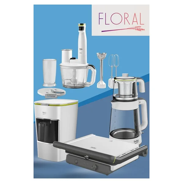 Beko Floral 4'lü Elektrikli Elektronik Çeyiz Seti