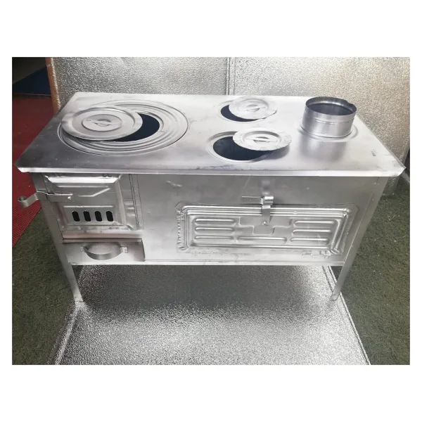 BEYAZ BAHÇE TİPİ SAC KUZİNE SOBA