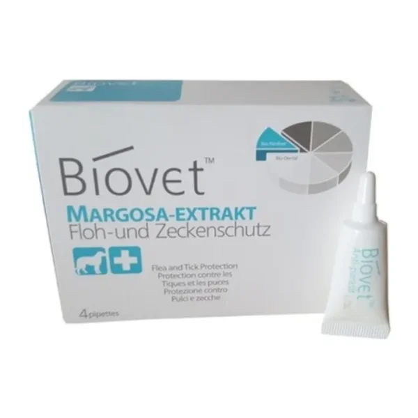 Biovet Bitkisel Küçük Boy Köpek Pire Kene Damlası 4'lü