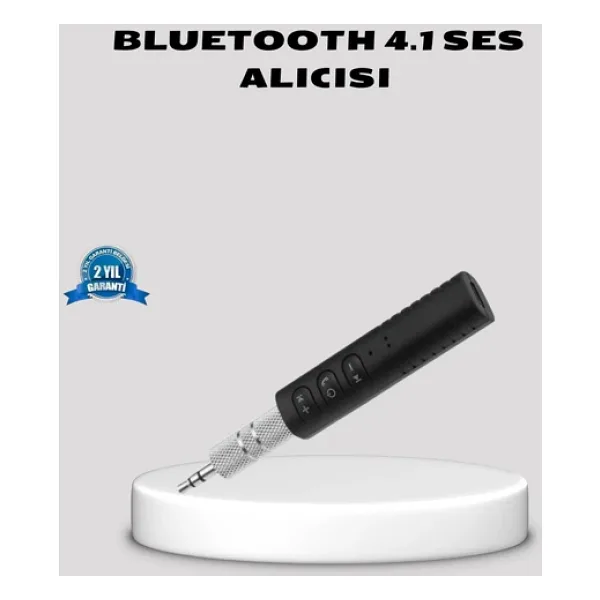 Bluetooth 4.1 Müzik Alıcısı 3.5mm Aux Girişli Mini Kablosuz Adaptör
