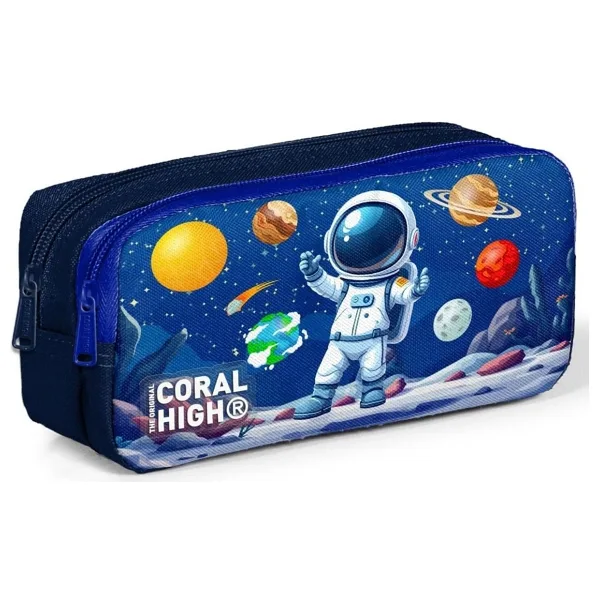 Coral High 31052 Astronot Desenli 2 Bölmeli Kalemlik