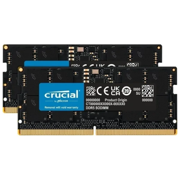 Crucial 32 GB (2x16) 4800 Mhz CL40 CT2K16G48C40S5 DDR5 Ram