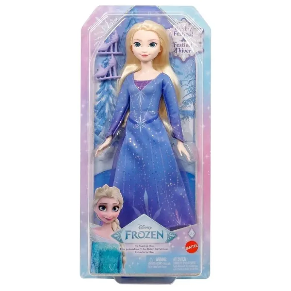 Disney Karlar Ülkesi Buz Pateni Temalı Elsa Bebek JBG53