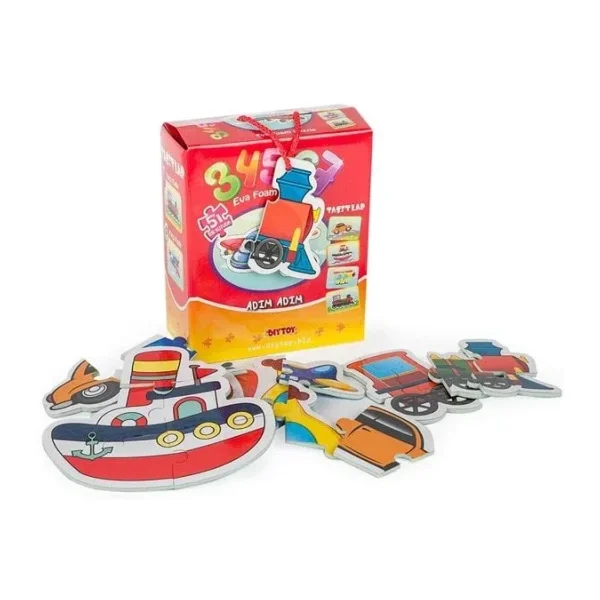 Diytoy Taşıtlar 5'i Bir Kutuda Puzzle