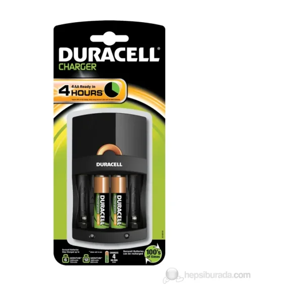 Duracell CEF 14 Şarj Cihazı + 1300 mAh 2'li AA Kalem Pil