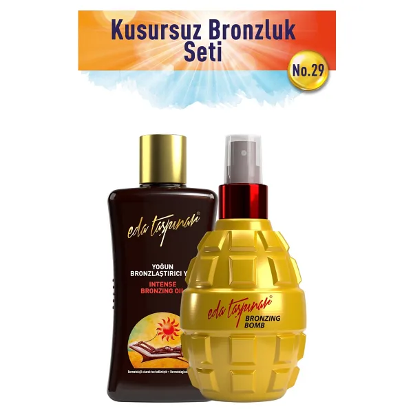 Eda Taşpınar Bronzing Bomb 200 ml + Yoğun Bronzlaştırıcı Yağ Spf-0 200 ml