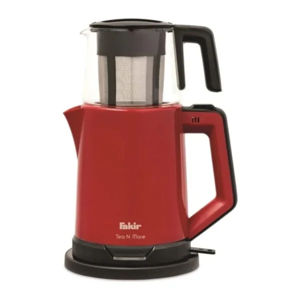 Fakir Tea N More Cam Demlikli Kırmızı Çay Makinesi