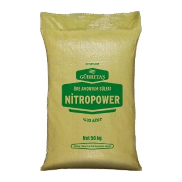 Gübretaş Nitropower Bitki Besini Üre Amonyum Sulfat Demir Suda Çözünür Kükürt %33 Azot Gübresi 1 Kg