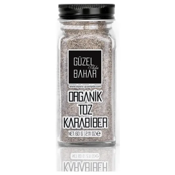Güzel Ada Organik Toz Karabiber 60 gr