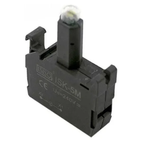 ISK-5M 220V Buton Işık Kontağı - Sarı