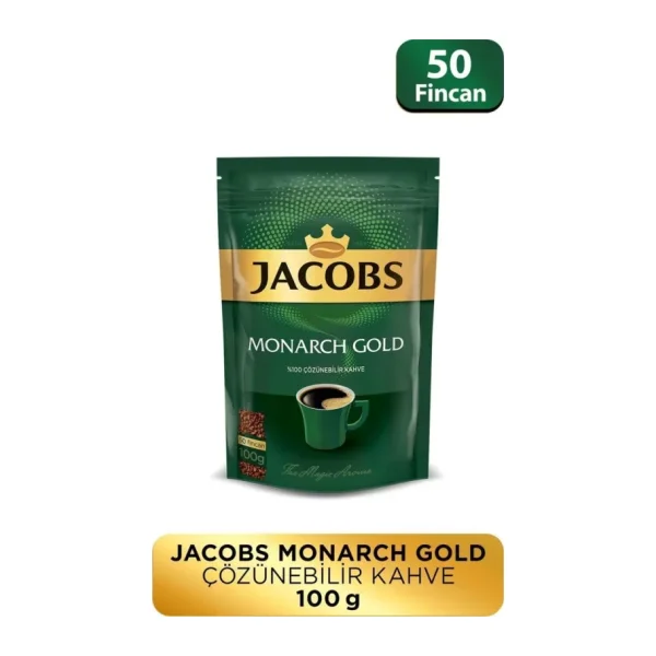 Jacobs Monarch Gold Granül Kahve 100 gr Eko Paket