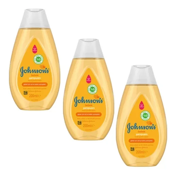 Johnson's Baby Bebek Şampuanı 200 ml 3 Adet