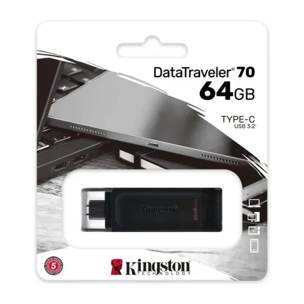 Kingston Datatraveler 70 Dt70/64gb 64 GB Flash Bellek