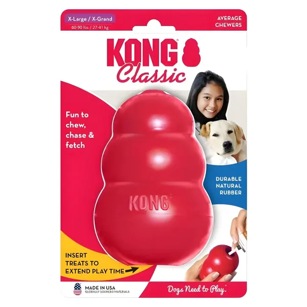 Kong Classic Köpekler İçin Çok Amaçlı Isırma Oyuncağı Ultra Sert Xl