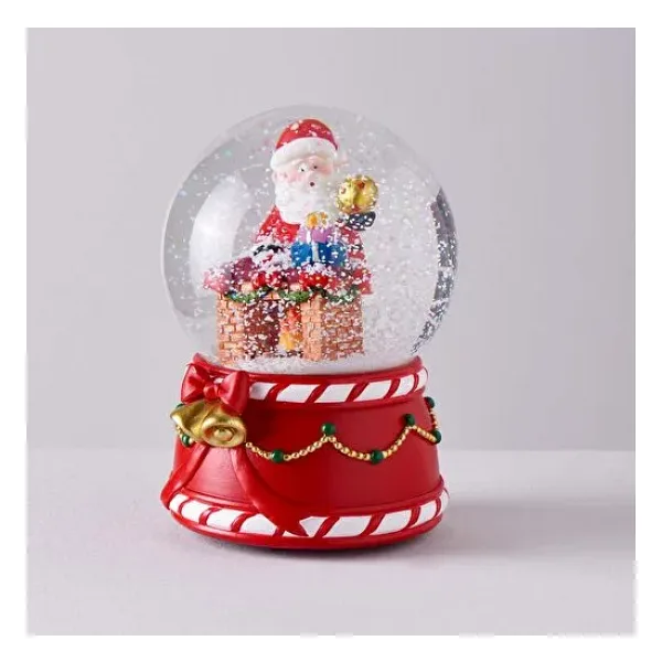 Linens Bells 10x10x15 cm Müzikli Kar Küresi
