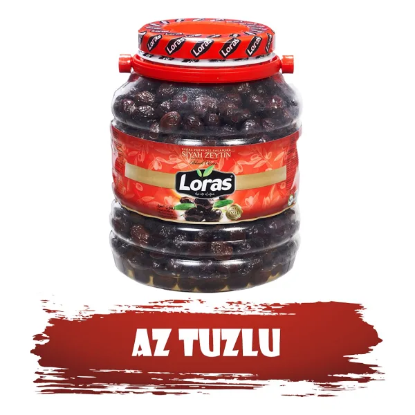 Loras Gemlik Siyah Zeytin Pet Özel 351 - 380 2 kg