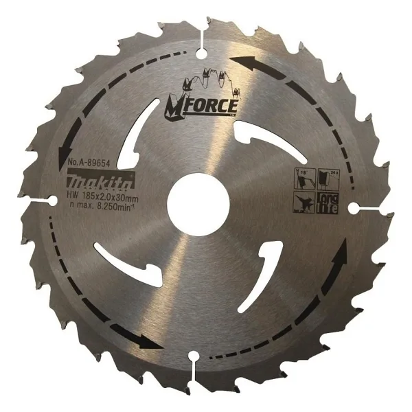 Makita A-89654 Elmas Daire Testere 185MM 24 Diş - Gri