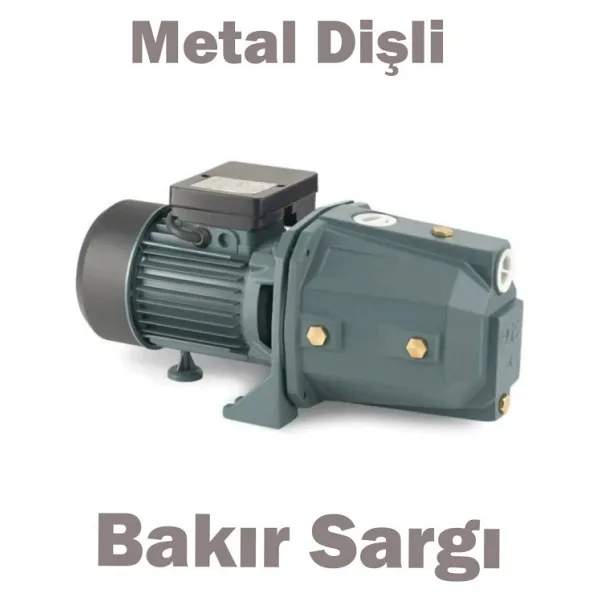 MOONSHOP Jet100 Pro Bakır Sargı 1.5 Hp Su Pompası Motoru 8 Mt Emiş 48 Mt Basma