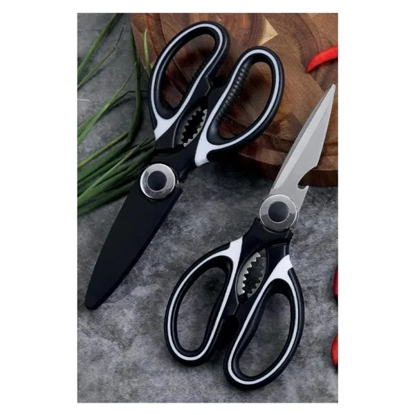 Mutfak Makası Ağır Hizmet Tipi Keskin Mutfak Makası, Çok Amaçlı Paslanmaz Çelik Makas, Tavuk, Balık, Et, Sebzeler, Otlar, Barbekü, Çiçekler, Kuru yemişler KALİTELİ AĞIR MALZEME