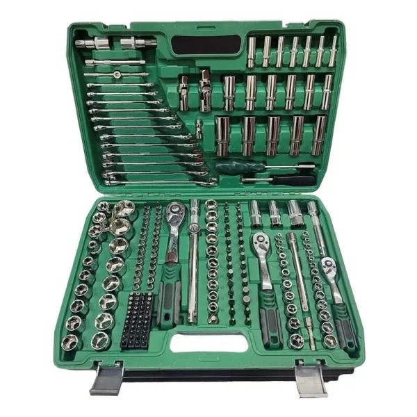 Newstar Tam Profesiyonel Germany 72 Diş Eğik Cırcır 216 Parça Lokma Takımı Oto Tamirci Tam Set 1/2-3/8-1/4