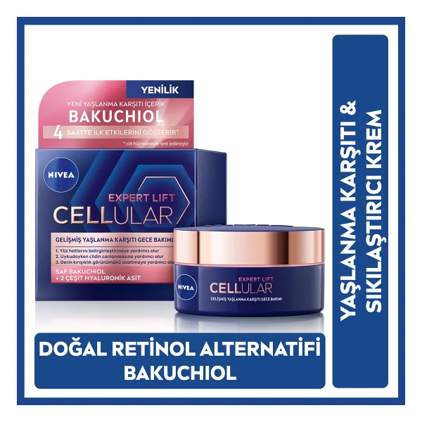 Nivea Cellular Expert Lift Gelişmiş Yaşlanma Karşıtı 50 ml Gece Kremi