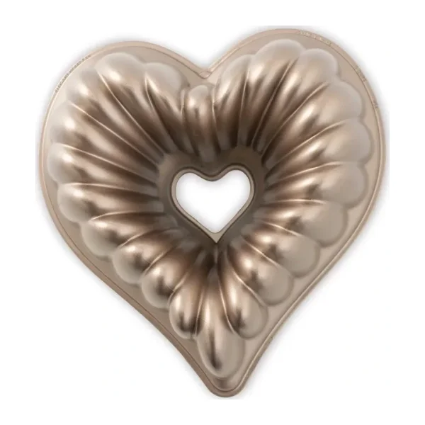 Nordic Ware Elegant Kalp Bundt Kek Kalıbı Bronz
