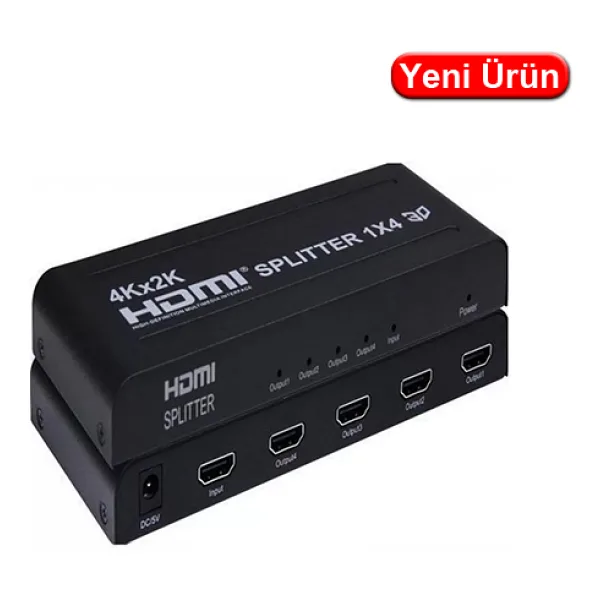 Novacom NVC-HDSQP4 4K 1 Giriş 4 Çıkış HDMI Splitter