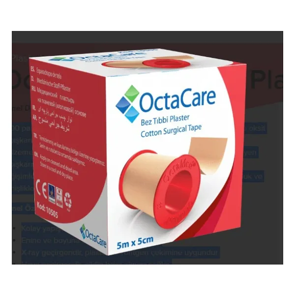 Octacare Bez Tıbbi Plaster 5 M X 5 Cm 1 Adet