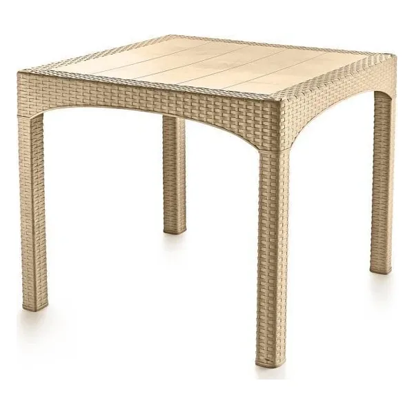Omnipazar SY-2574 Bej Rattan Kare Masa 34036