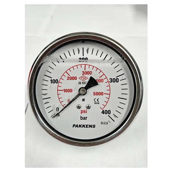 Pakkens Çap 100 Arkadan 400 Bar Gliserinli Manometre