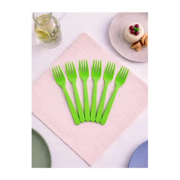 Plastik Çatal 25'li Yeşil