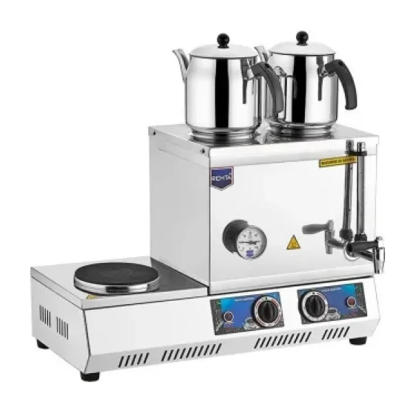 Remta K31 30 Model Çift Demlikli Pleytli Elektrikli 24 lt Çay Kazanı