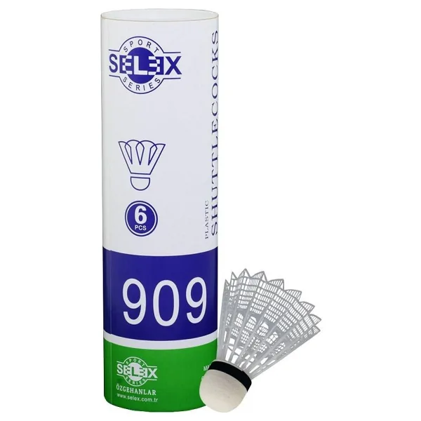 Selex 909 Plastik 6'lı Badminton Topu