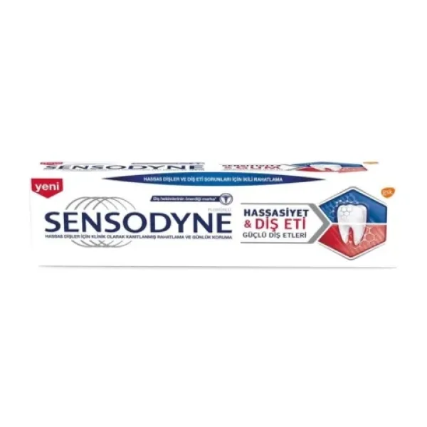 Sensodyne Hassasiyet ve Diş Eti Beyazlatıcı 75 ml Florürlü Diş Macunu