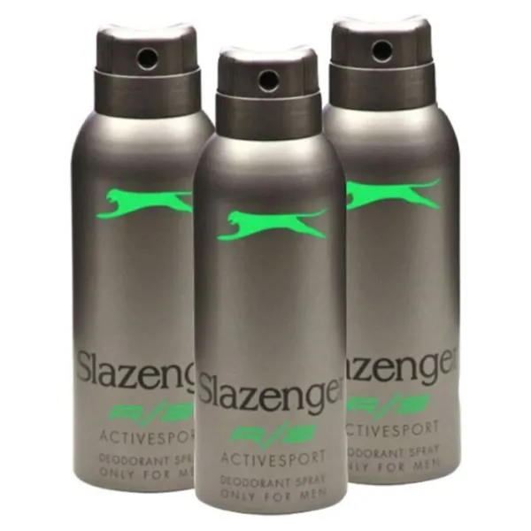 Slazenger Active Sport Yeşil 150 ml 3 Adet Erkek Deodorant