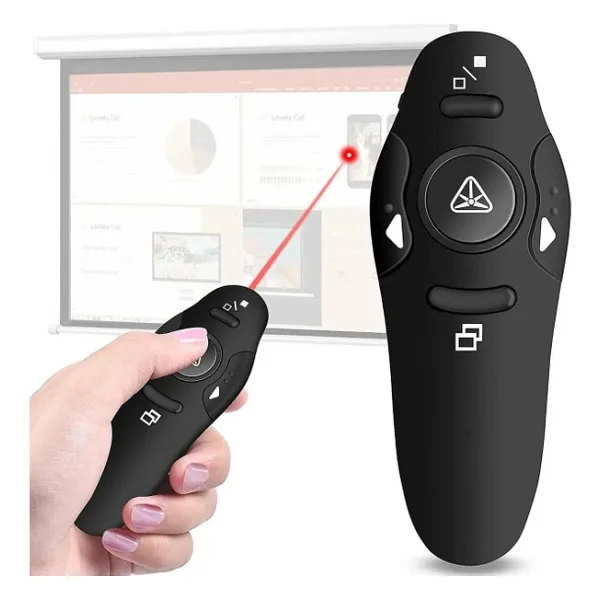 Tastech Kablosuz Sunucu Ppt Kontrol Cihazı Sunum Uzaktan Kumanda Lazer İşaretçi Usb Fare Tıklayıcı
