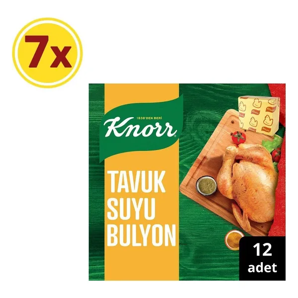 Tavuk Suyu Tablet Bulyon 12li 7 Adet