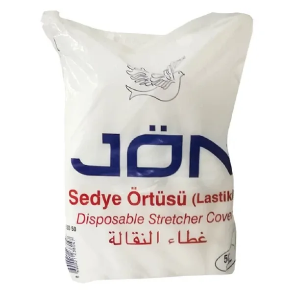 Tek Kullanımlık Lastikli Sedye Örtüsü 50li 80mmx220mm