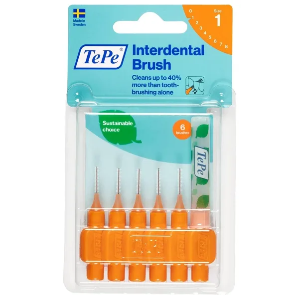 Tepe Orginal Turuncu 0.45 mm 6'lı Arayüz Fırçası