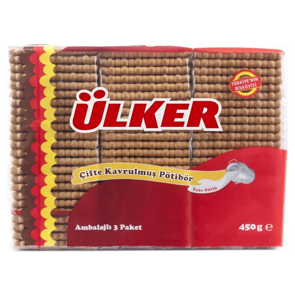 Ülker Pötibör Çifte Kavrulmuş Bisküvi 450 gr