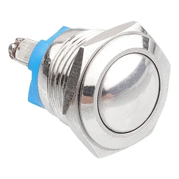 WD16H-Q0 16mm Bombeli Yaylı Metal Buton