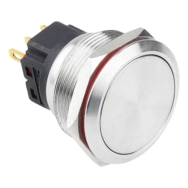 WD25B-P1Z 25mm Düz Anahtarlı Metal Buton