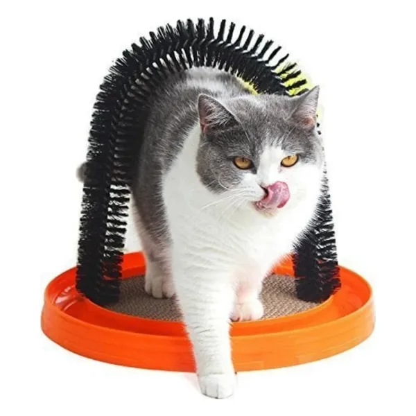 Yemcipetshop 4 Fonksiyonlu Kedi Kaşınma ve Tırmalama Oyun Fırçası