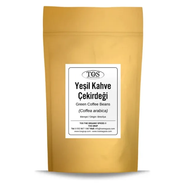 Yeşil Kahve Çekirdeği 250 gr (1. Kalite) Green Coffee Beans