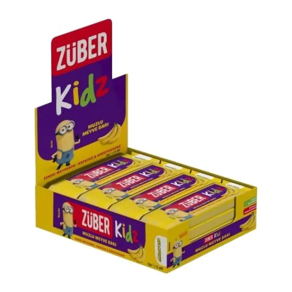 Züber Kidz Muzlu Meyve Bar 25gr X 16 Adet
